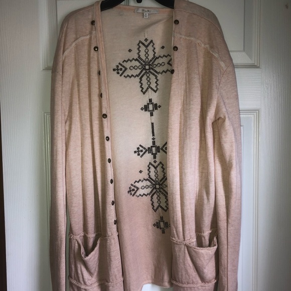 Pink-tan cardigan - Picture 1 of 2